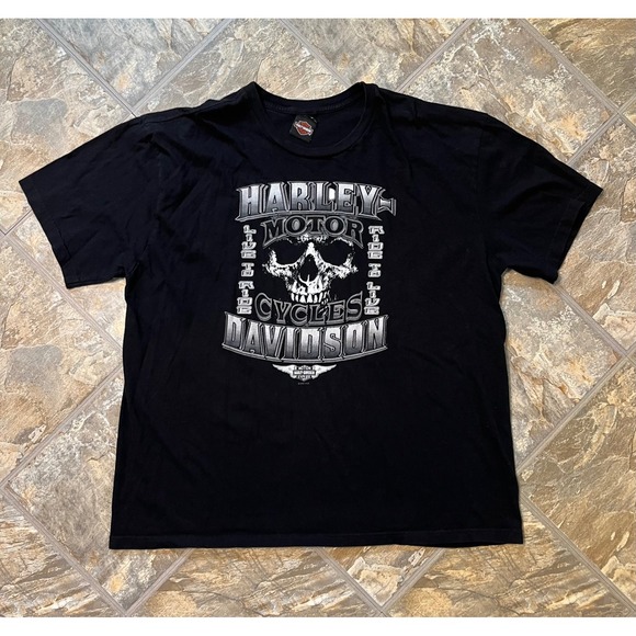 Harley-Davidson Other - Harley Davidson T-Shirt Men 2XL Black Biker Skull Colboch Morristown TN